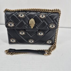 Kurt Geiger London Kensington Evil Eye Mini Shoulder/Crossbody Leather Bag Black